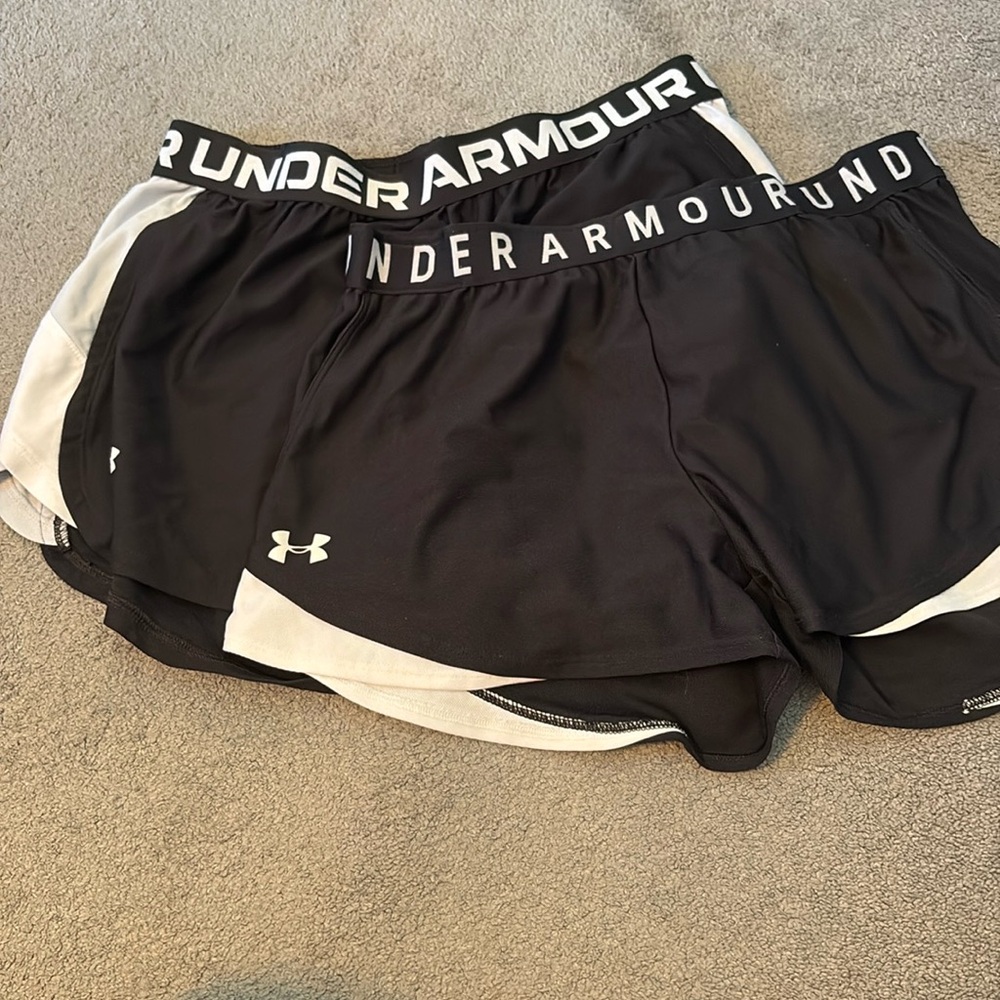 Two pairs of under amour athletic shorts